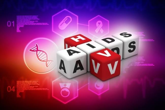 קוביות עם הכיתוב HIV ואיידס באנגלית, אמטריציטאבין 